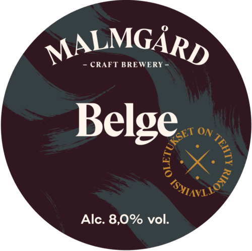 Malmgård Belge hanaetiketti