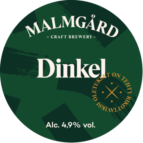 Malmgård Dinkel hanaetiketti