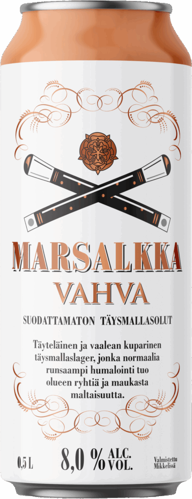 Marsalkka Vahva lager oluttölkki, 0,5 l
