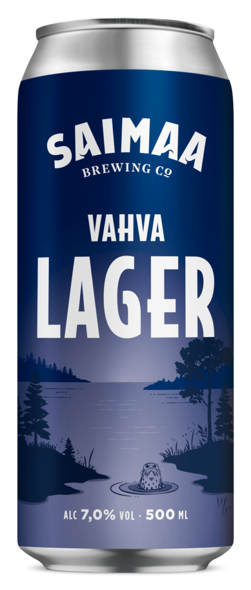 Saimaa Vahva Lager oluttölkki, 0,5 l