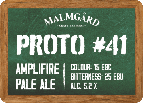 Malmgård Proto #41 etiketti