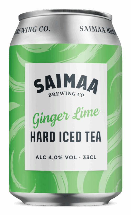 Saimaa Ginger Lime Hard Iced Tea tölkki 0,33 l