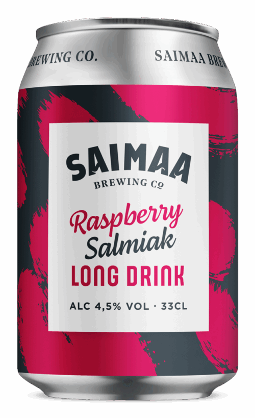 Saimaa Raspberry Salmiak Long Drink tölkki 0,33l