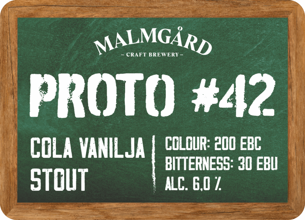 Malmgård proto #42 etiketti