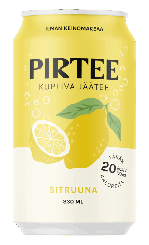 Pirtee sitruunajäätee tölkki
