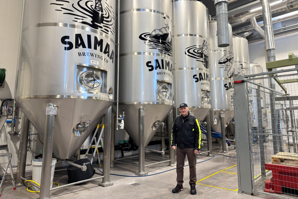 MBH Breweries Oy:N toimitusjohtaja Jukka Sipilä Mikkelin Panimossa.