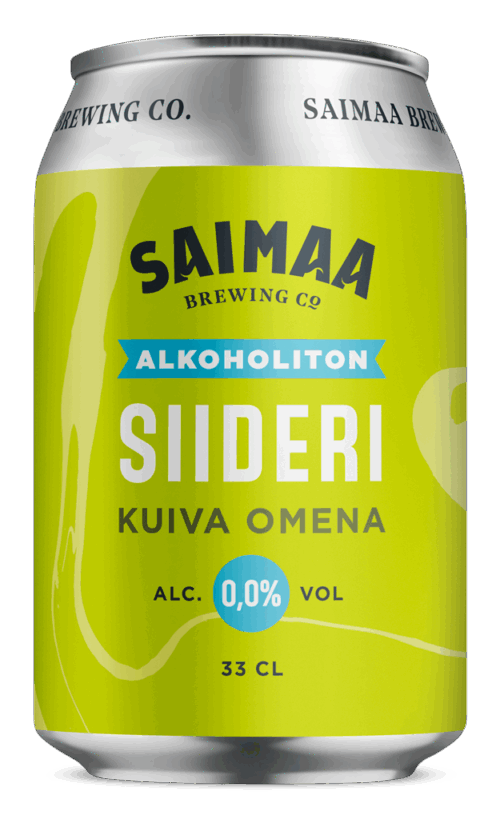 Saimaa Alkoholiton Kuiva omenasiideri tölkki 0,33l