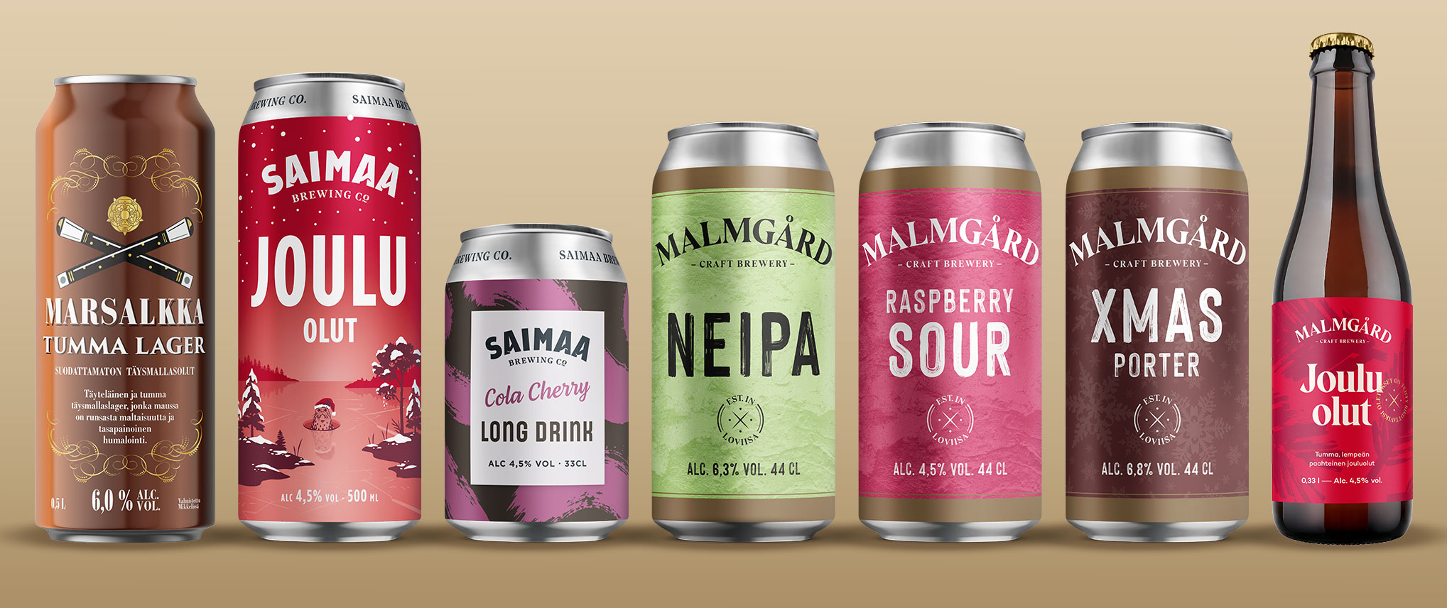 MBH Breweries tuo syksyyn neljä uutuusjuomaa ja joulun odotetut kausioluet